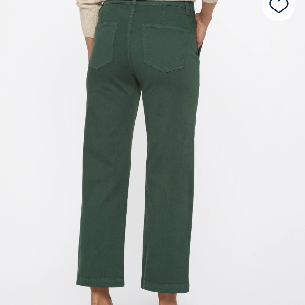 Denim wide legged utility pant